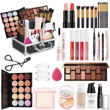 Xmas Make-Up Sets Multifunktions Exquisite Makeup Geschenkset Kosmetik Für Gesicht, Augen Und Lippen - Schmink Beauty Kit Mit Lidschatten Palette Lippenstift Concealer Puder Rouge Mascara