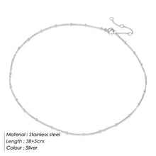 Emanco Gold Color Stainless Steel Chain Choker Necklace Women Chain Necklace Sets for Women Gift