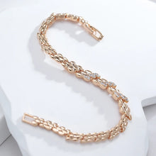Fashion 585 Rose Gold Color Bracelet for Women Luxury Natural Zircon Bride Fine Wedding Daily Fine Jewelry 2022 New
