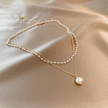 Summer Double-layer Pearls Necklace INS Fashion Clavicle Chain