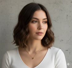 Stainless Steel Mini Moon Necklace for Women