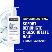 Neutrogena Norwegische Formel Deep Moisture Sensitive Bodylotion (250 Ml) Für Trockene, Empfindliche Haut Mit 10 Prozent Glycerin Und Pro-Ceramide Technologie