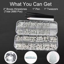 2680Stk Glitzersteine Gesicht Selbstklebend Klein, Kristallrhinestones Mit Glitzersteine Runde Gems, Nagelkunst Strass Nagel Steinchen, Nagel Steine Kristall Klar Für Nägel Pick up Stift+ Pinzette
