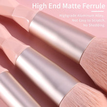 Veganes Make up Pinsel Set Professional, Diamant Make up Pinsel Set Mit Handtasche, Rosa Kosmetikpinsel Make up Set, Bunte Make up Pinsel Vegan, Rosa Make up Pinsel Set. (Re.P)