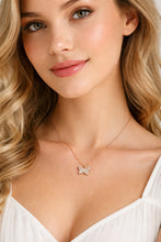 925 Sterling Silver Rose Gold Butterfly Necklace for Women Elegant Dainty Pendant Jewelry Gift